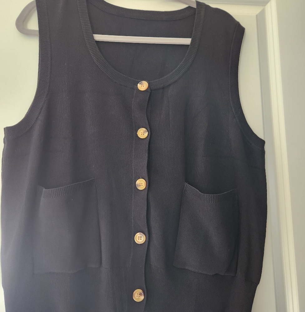 Black Womens Vest